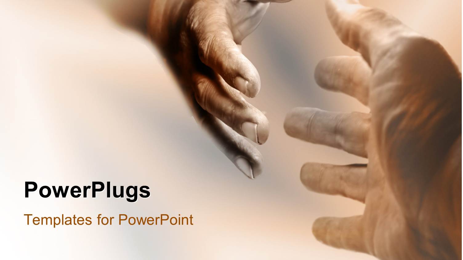 Two Hands with a Colorful Background