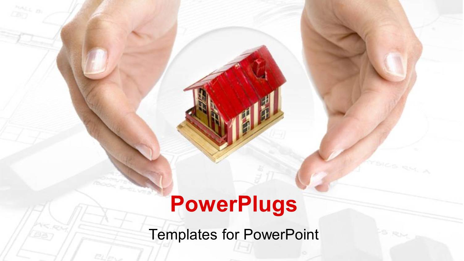 Two Hands with a House in the Middle