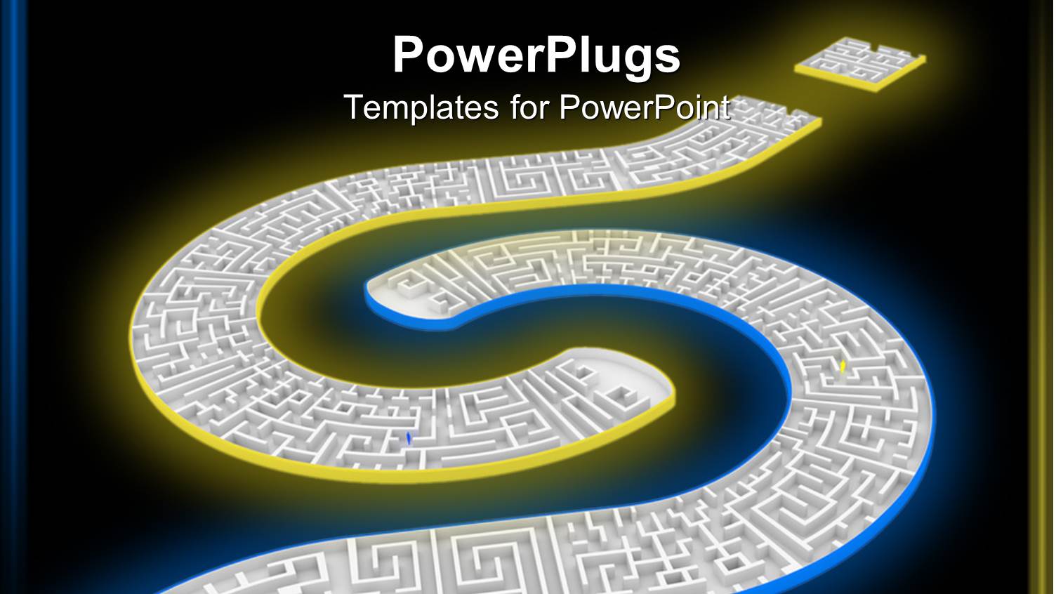 Two huge Question Marks Linked on a Black Background