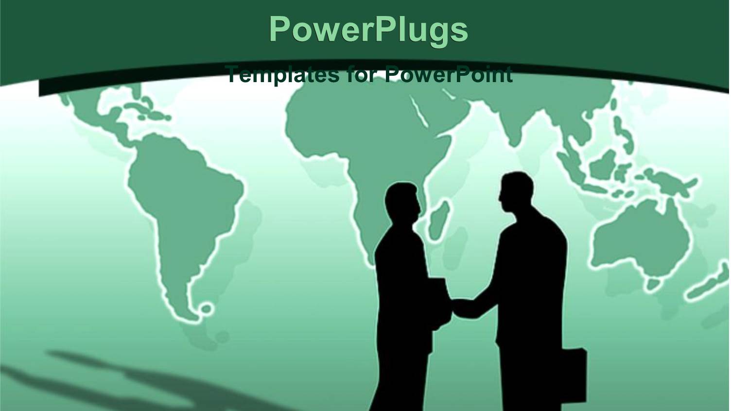 Two Human Characters with Brief Cases Having a Handshake