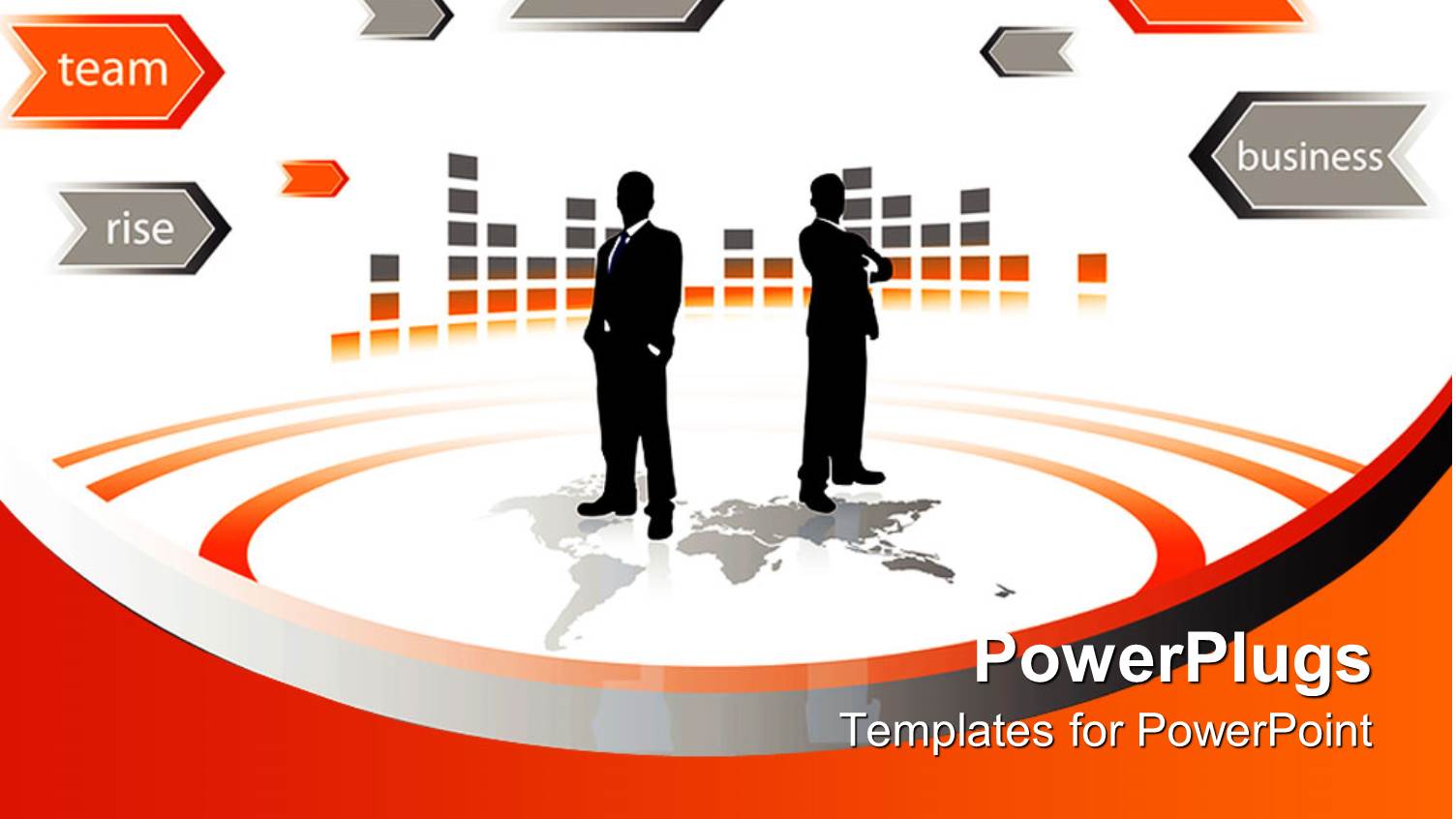 Two Human Characters with Lots of Orange and Green Arrow Tiles