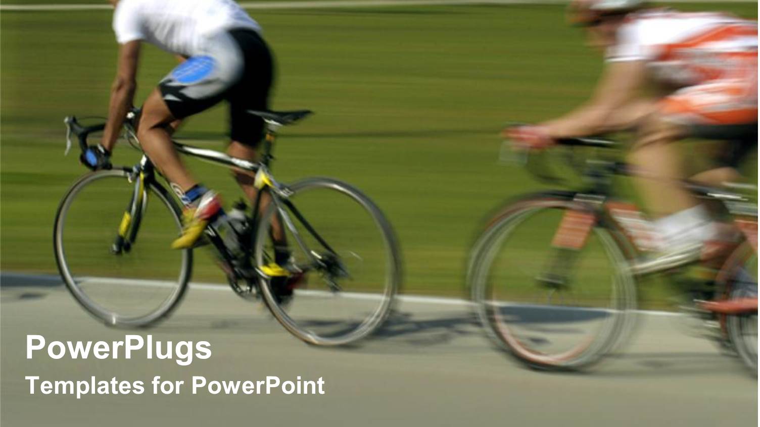 Two Humans Riding a Bicycle in Full Speed Beside a Field