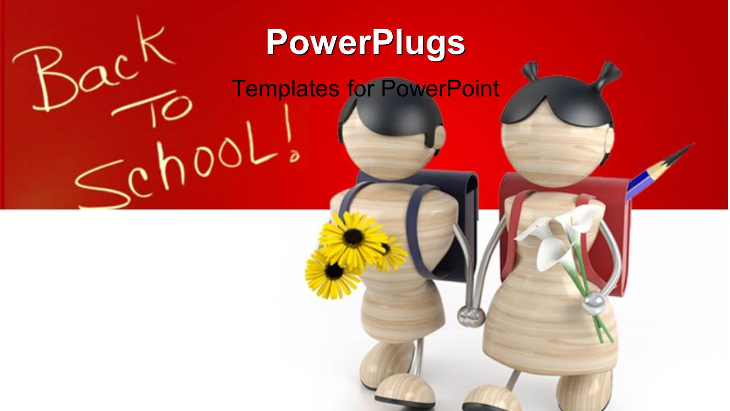 Two Kids Foing to School with a Reddish Background