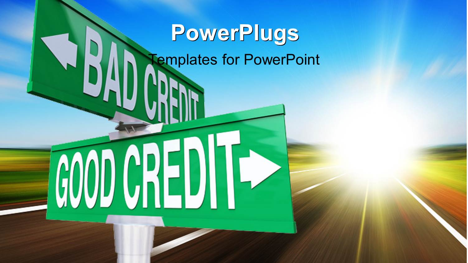 Two large Green and White Sign Posts with some Text