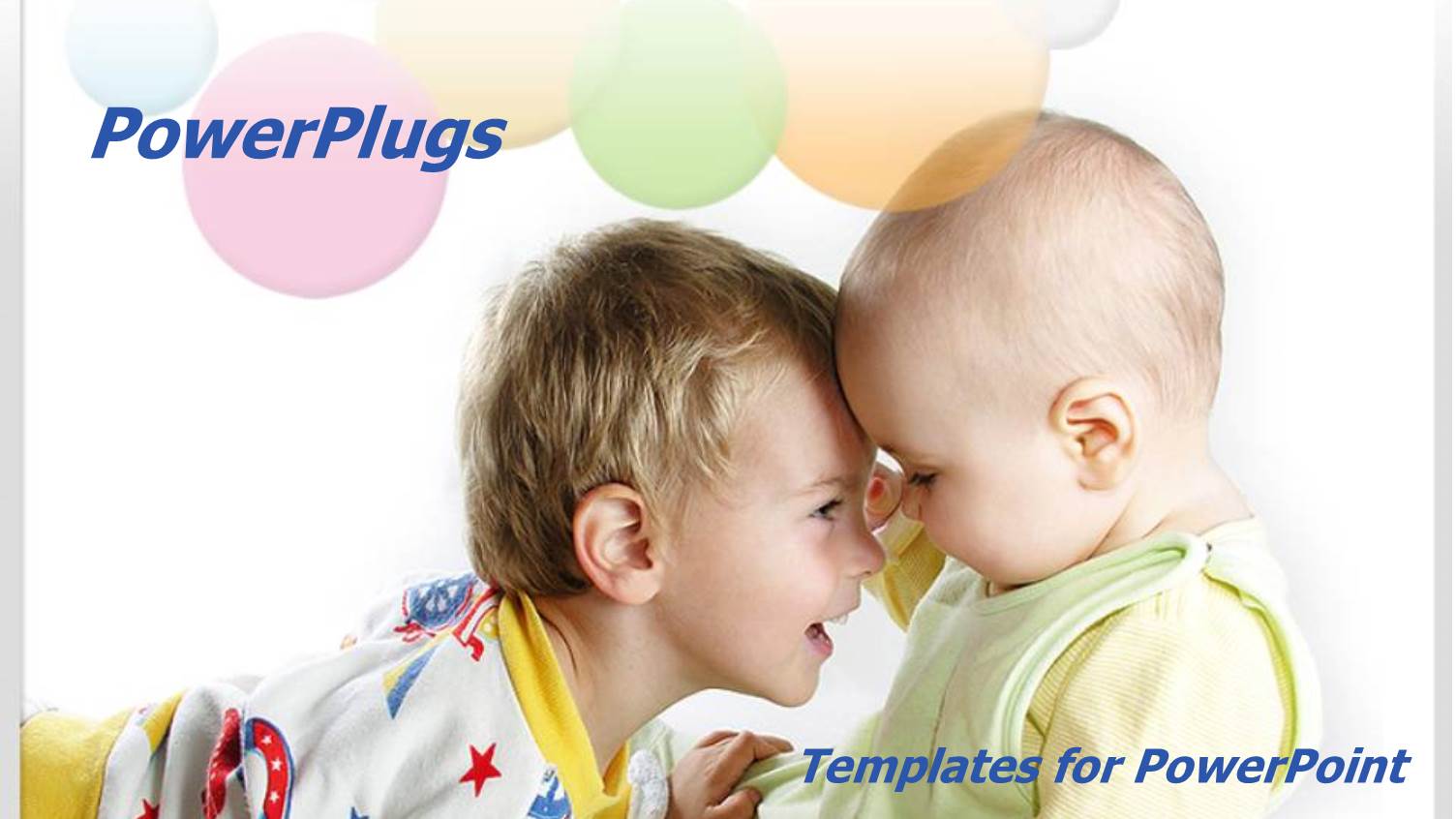 Two little Boys Happily  Playing on a White Background