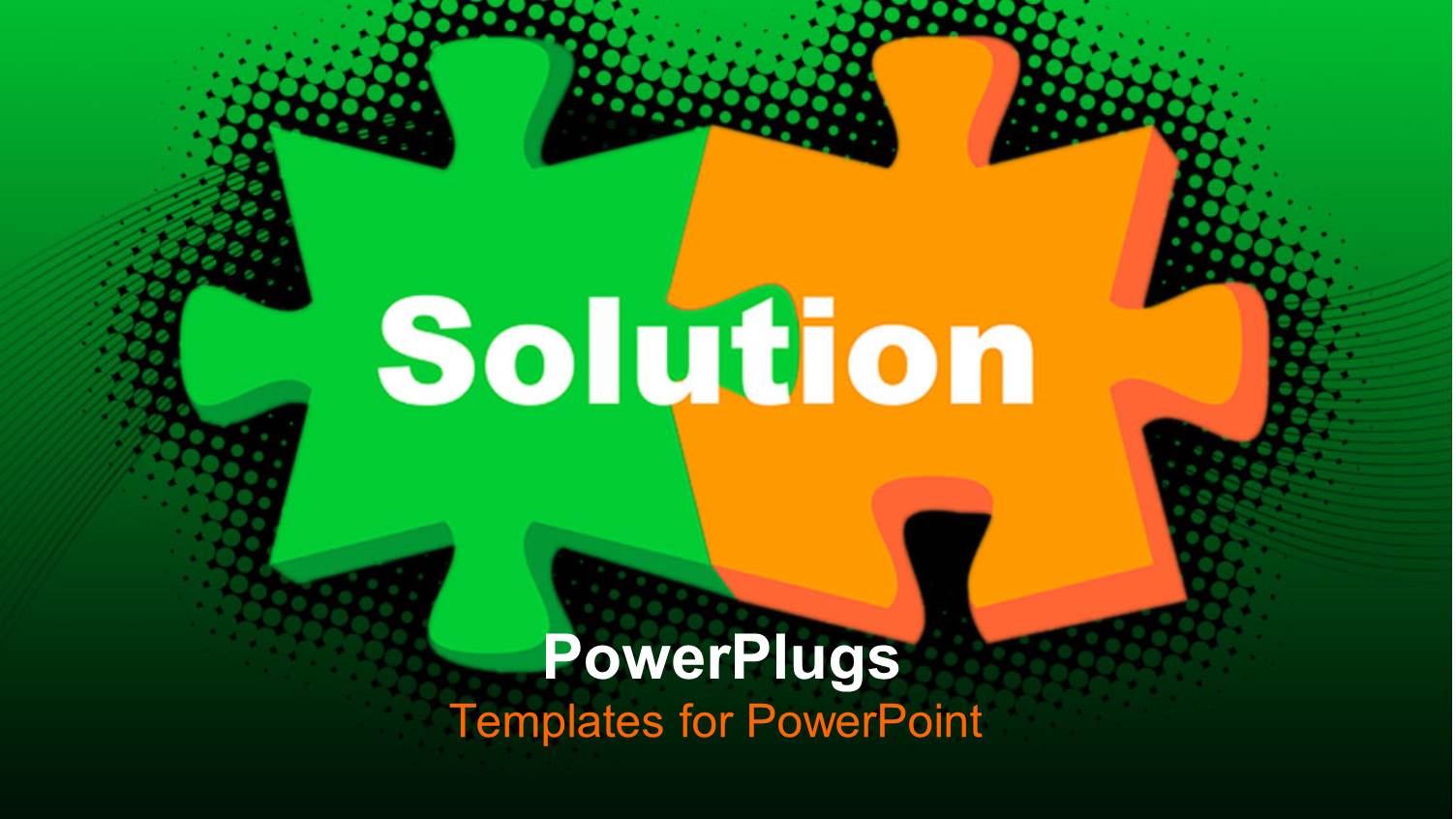 Two Orange and Green Colored Chess Pieces on a Green Background