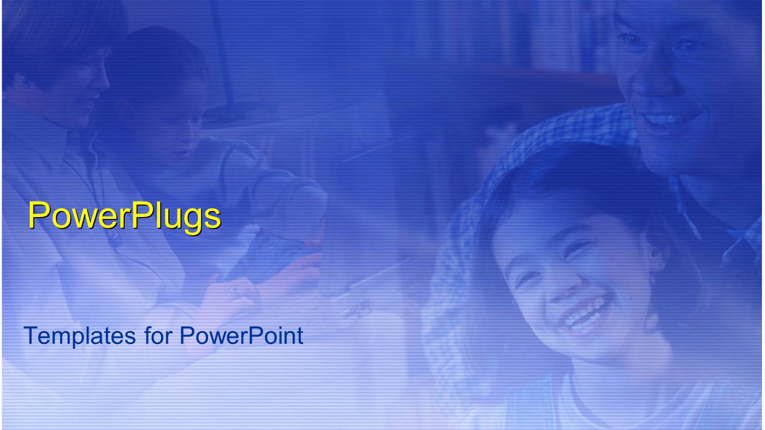 Two Parents with their Kids Smiling Happily and Reading