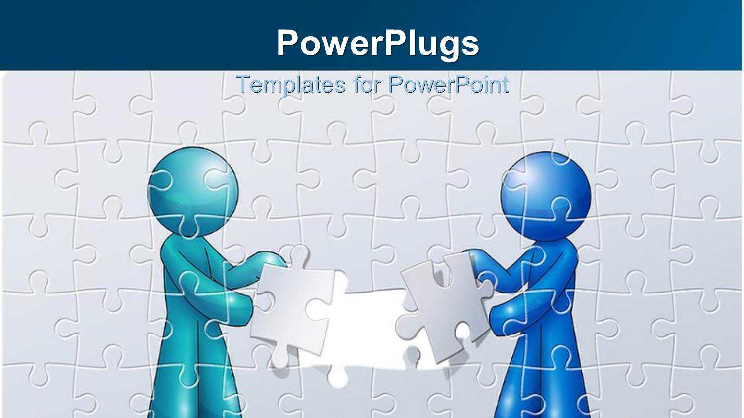 Two People Assembling a Puzzle with Wall