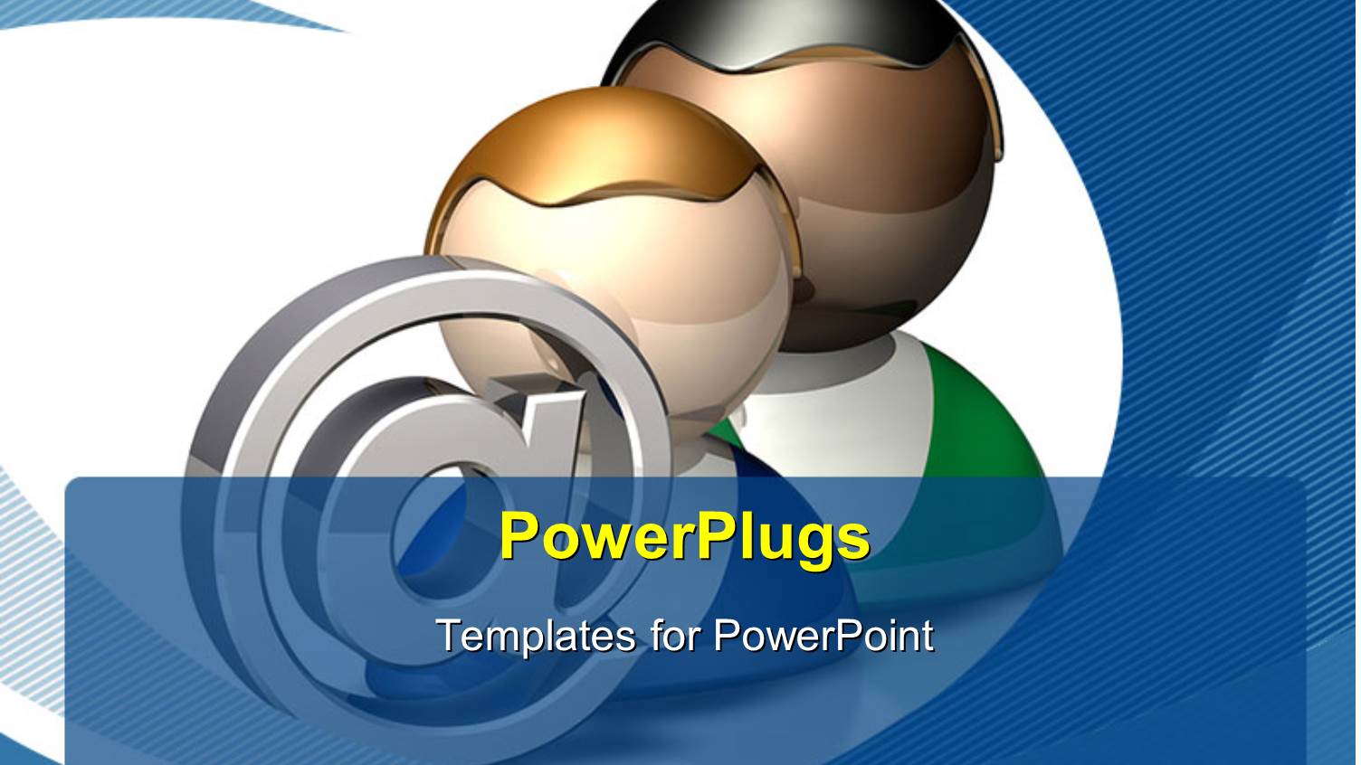 Two People Icons with large Email Symbol on White Background