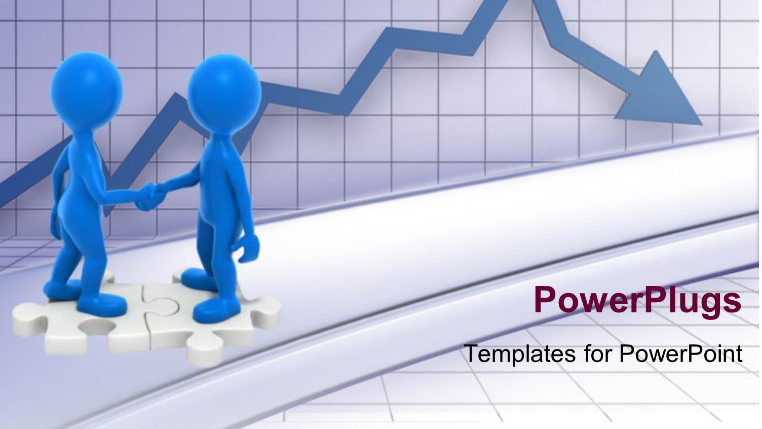 Two People Meeting with a Recession Arrow in the Background