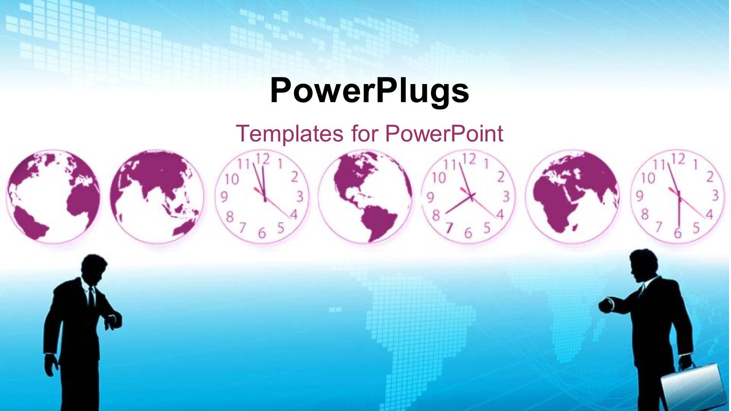 Two People with a Number of Clocks in the Background