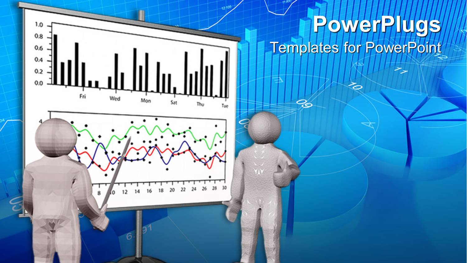 Two People Talking and Learning a White Board Graph