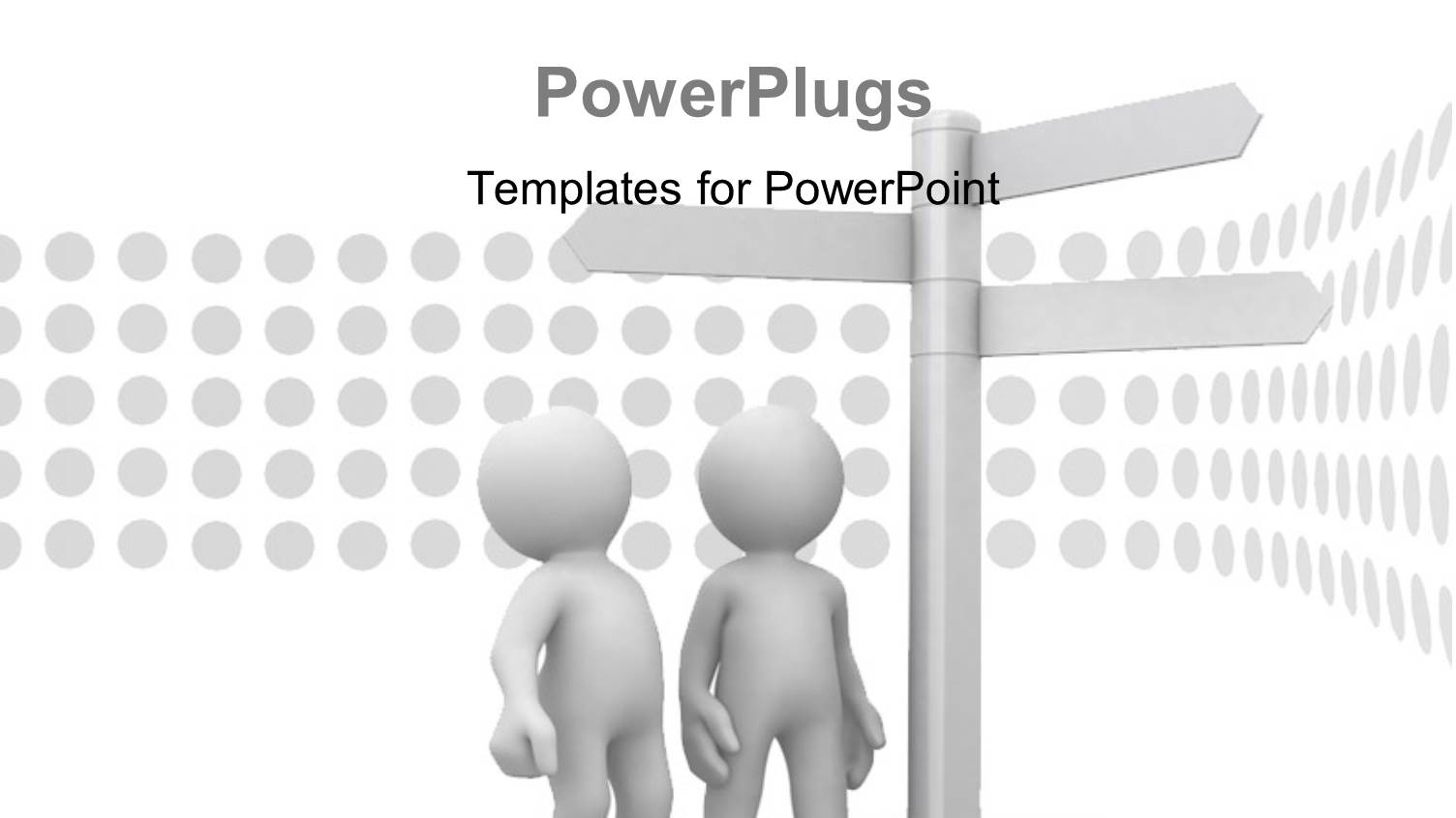 Two Persons Confused Due to the Various Street Signs