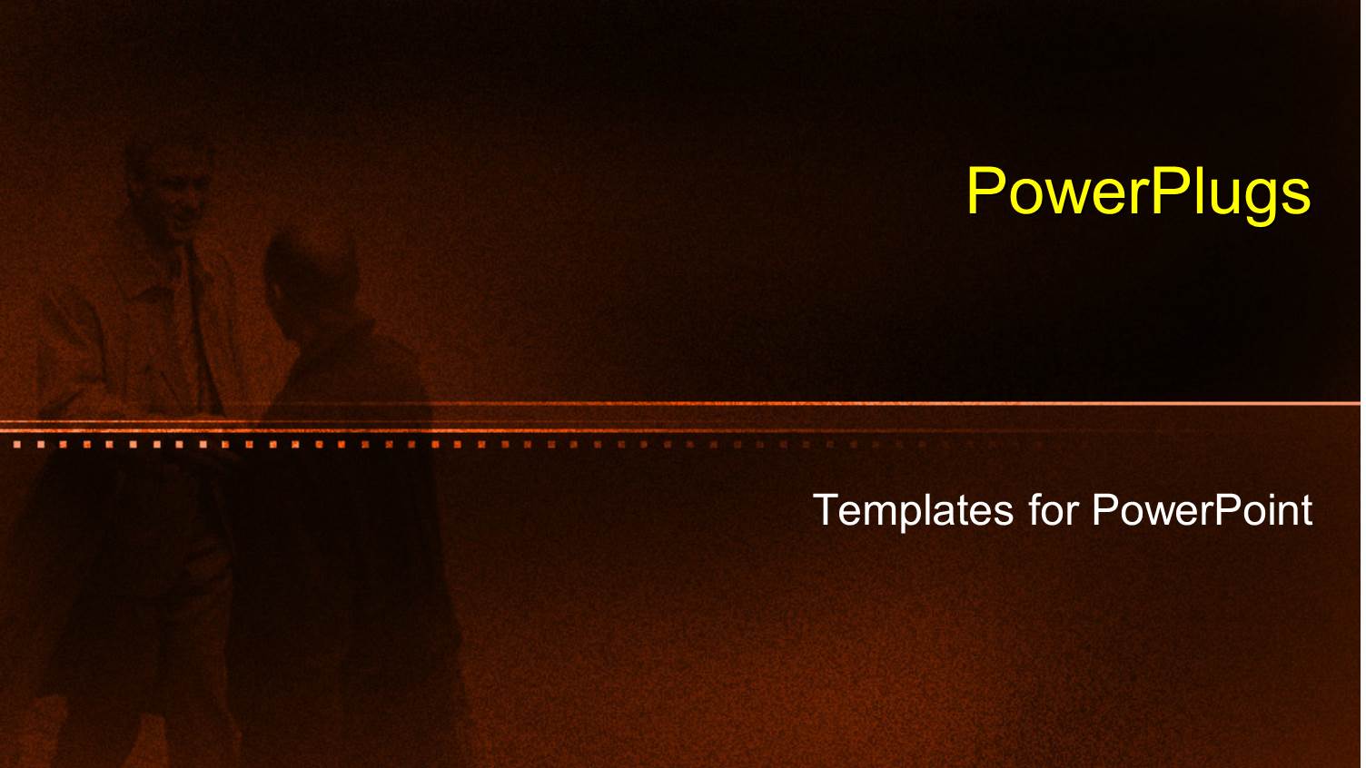 Two Professionals with Brownish Background and Place for Text