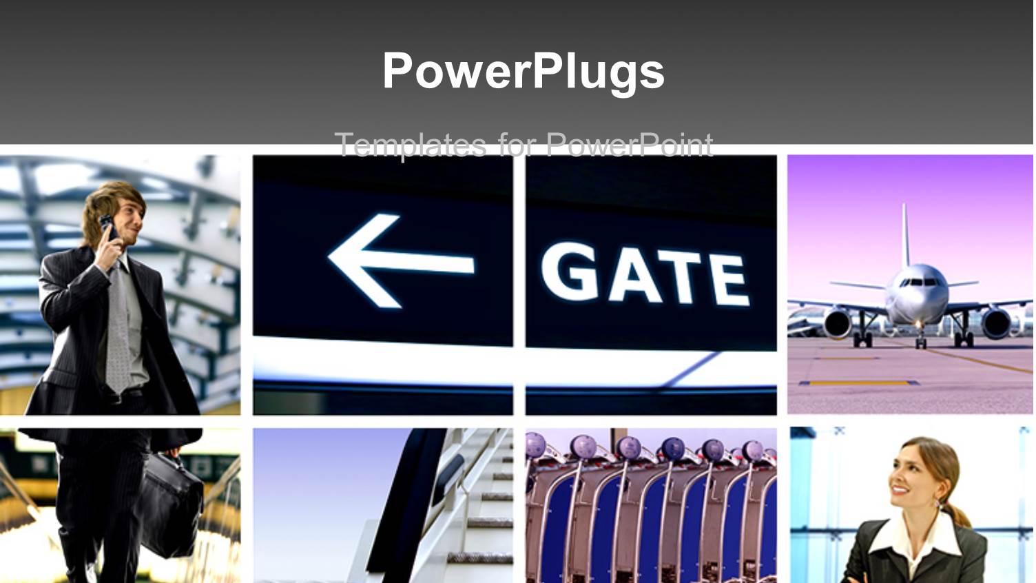 Two Professionals with the Pictures Related to Air Travelling