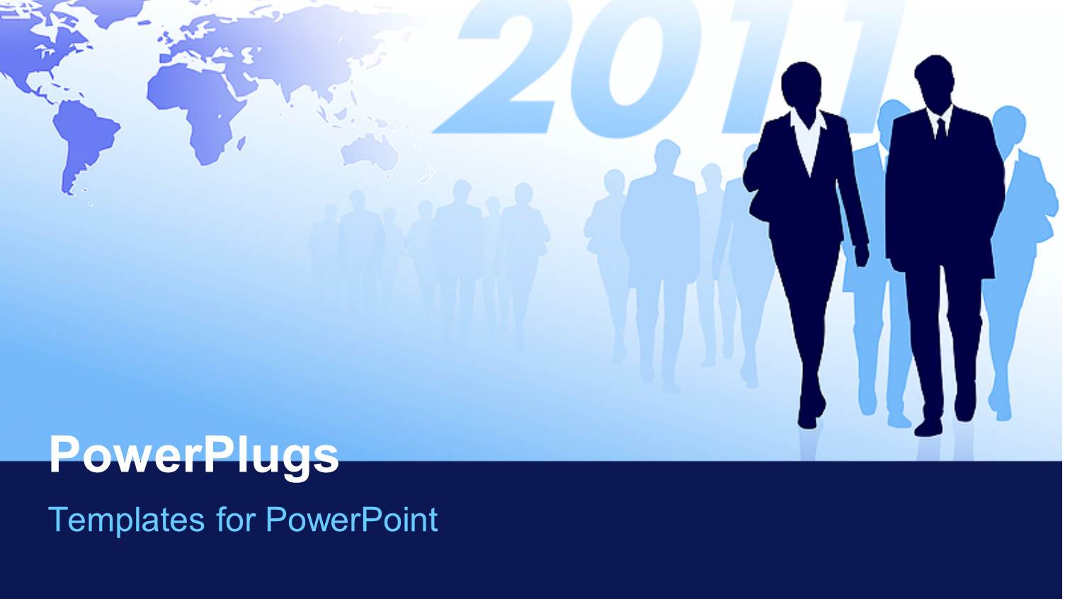 Two Professionals with their Shadows in the Background