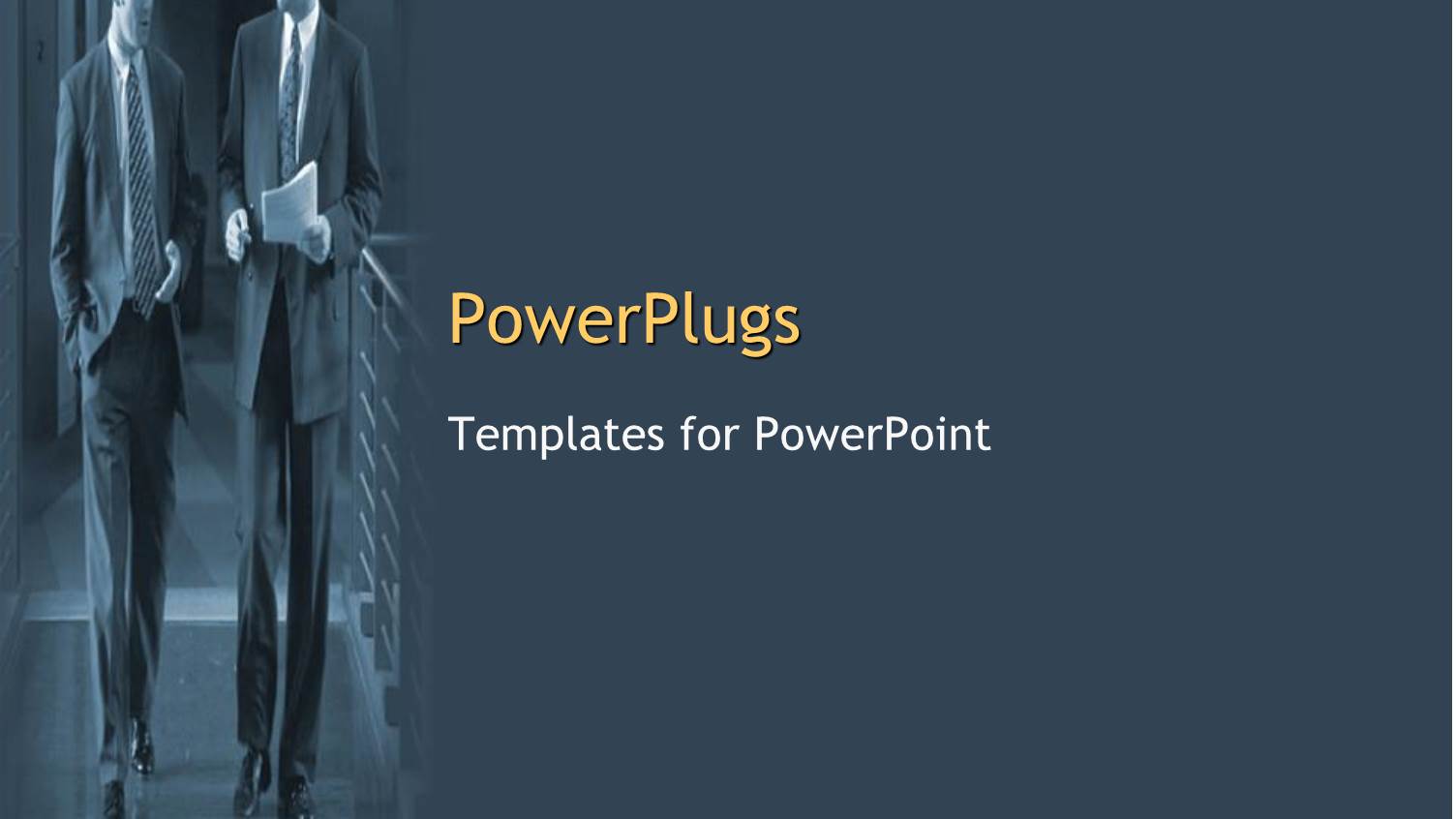 Two Professionals Walking Inside their Office