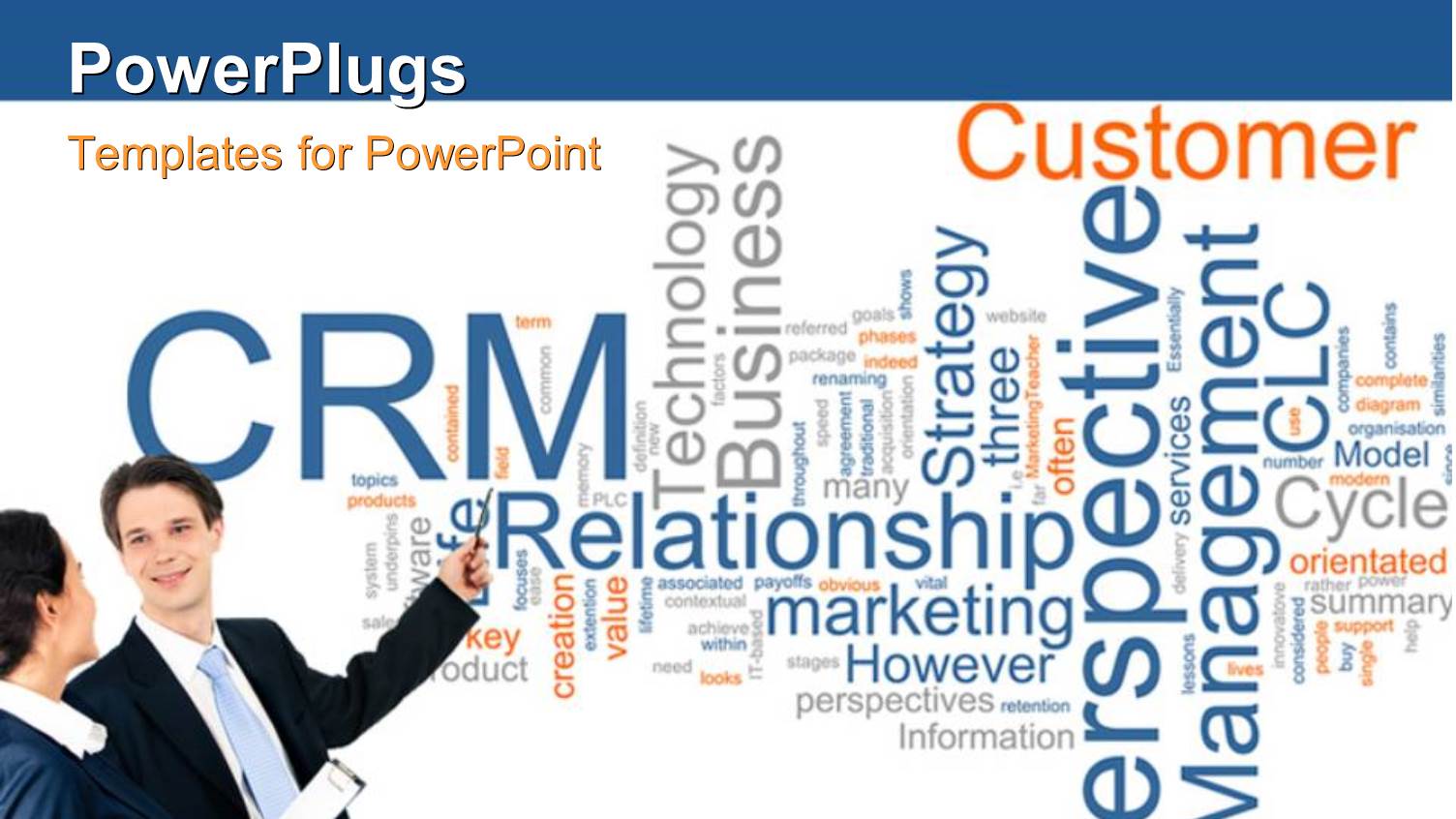 Two Professionals with White Background and Place for Text