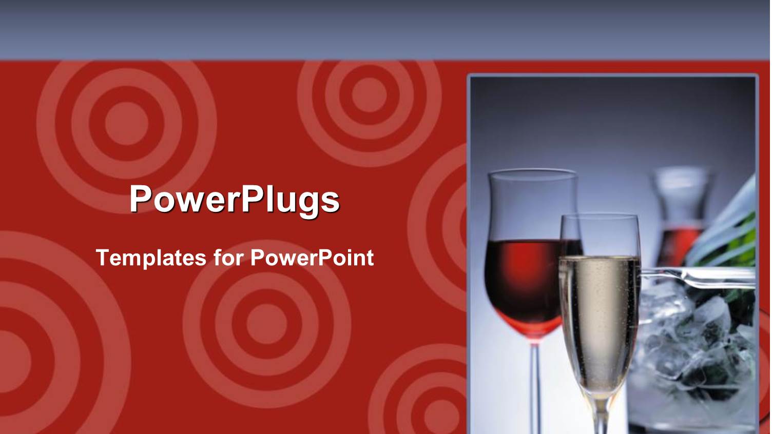 Two Red and White Wine Glsses on a Red Background