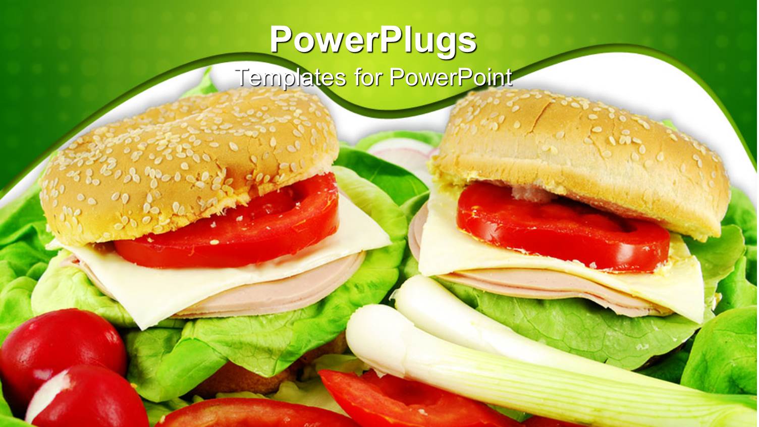 Two Sandwiches with Lettuce and Tomato