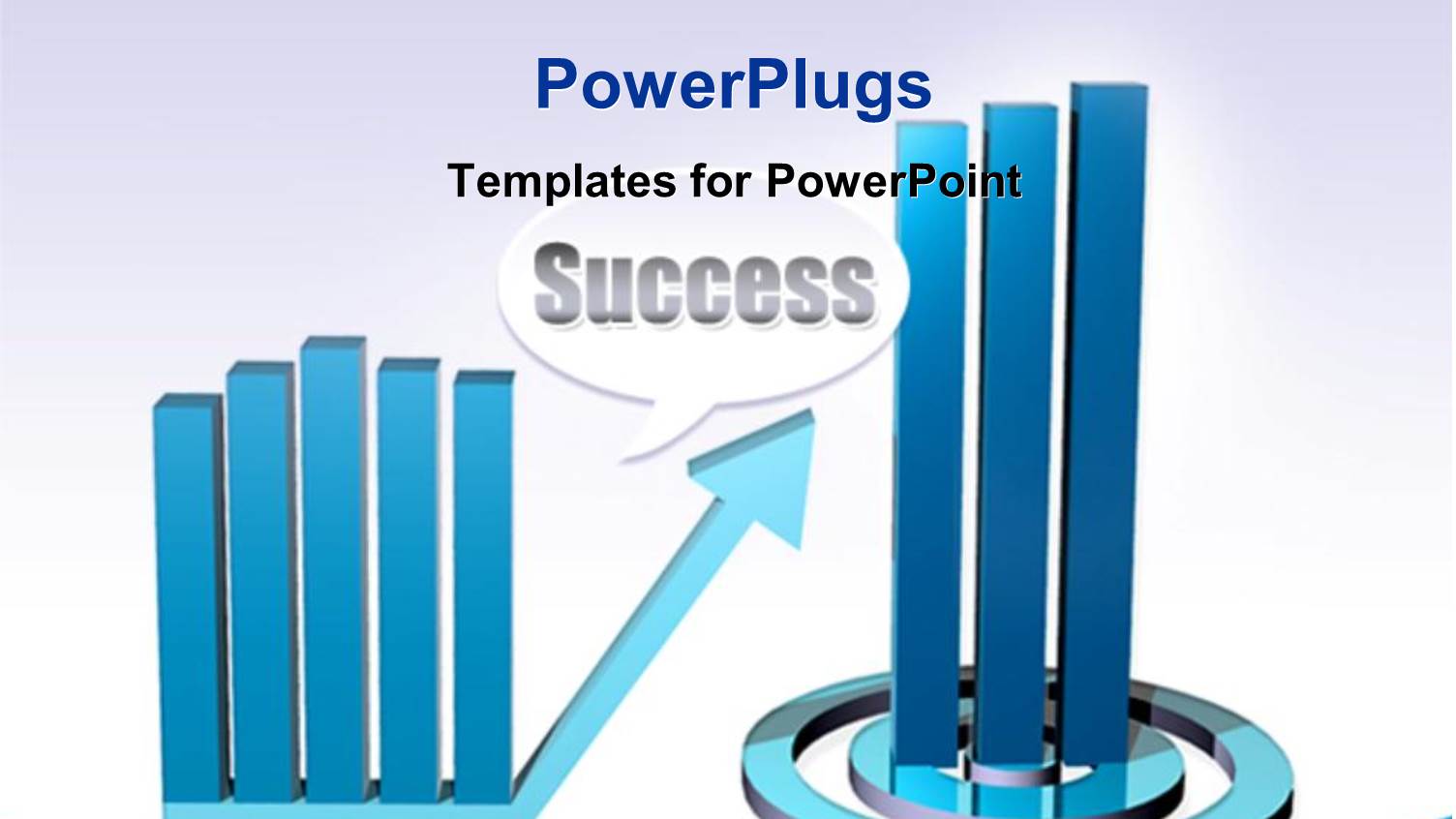 Two Separate Blue Colored Bar Charts with the Text Success