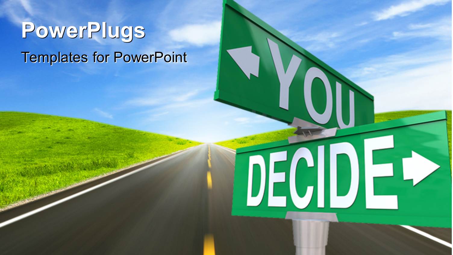 Two Signs with a Road in the Background