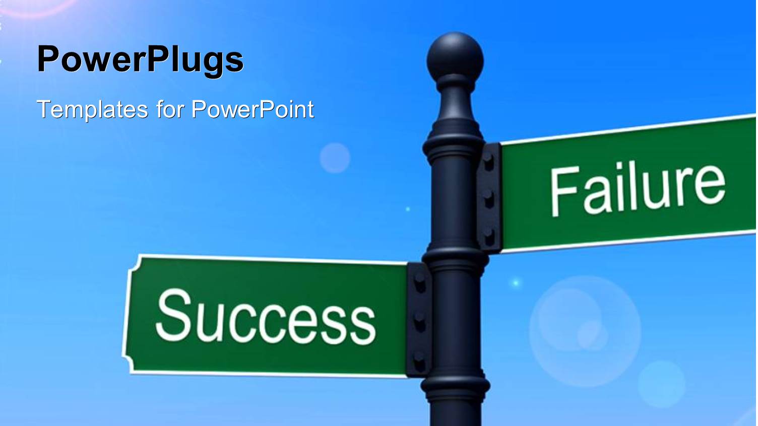 Two Street Signs with Sunlight and Bluish Background