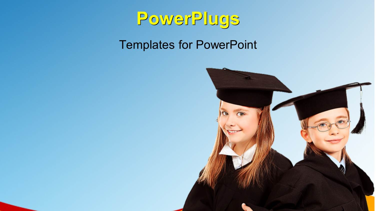 Two Students Wearing the Graduating Dress