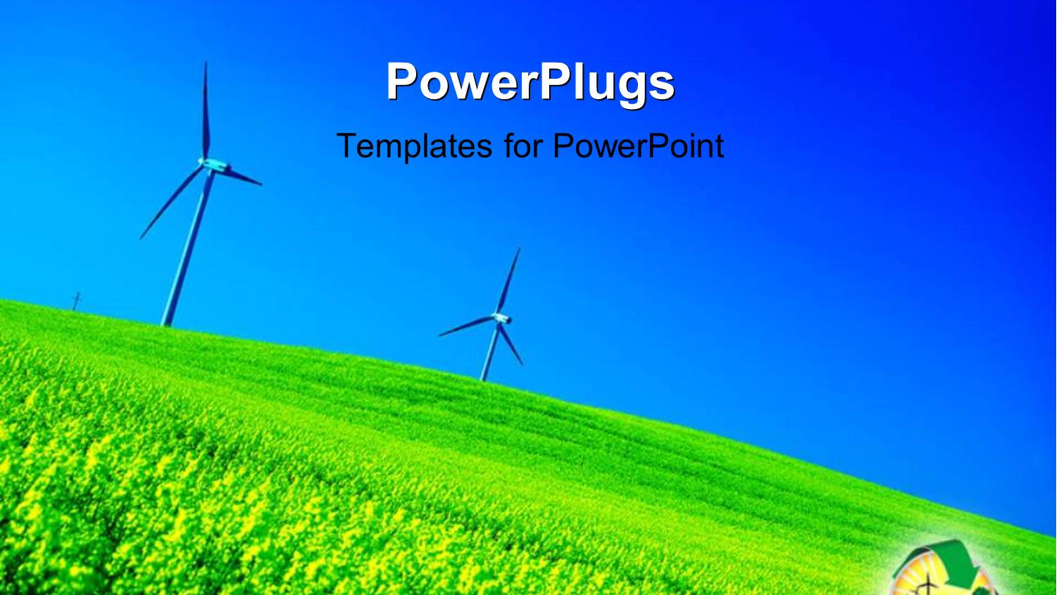 Two Windmills and a Lot of Greenery in Background