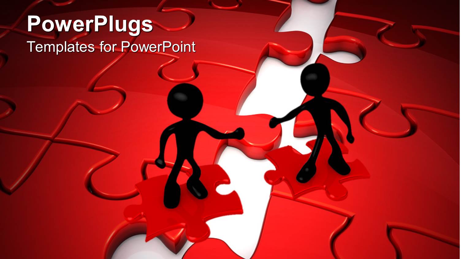 Twwo Black Colored 3D Human Character Tryinh to have a Handshake