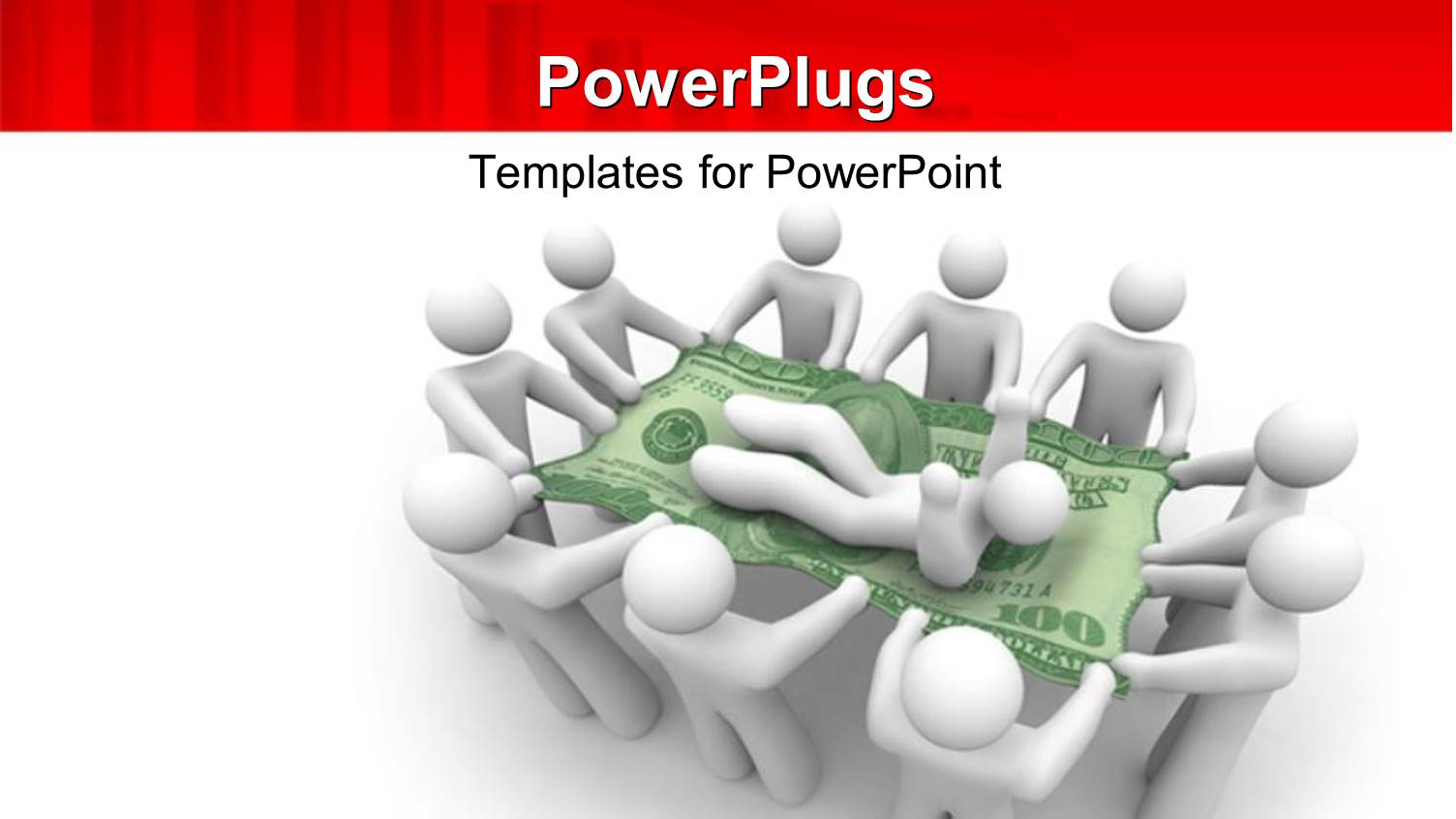 a Umber of Figures Holding One on a Dollar Note
