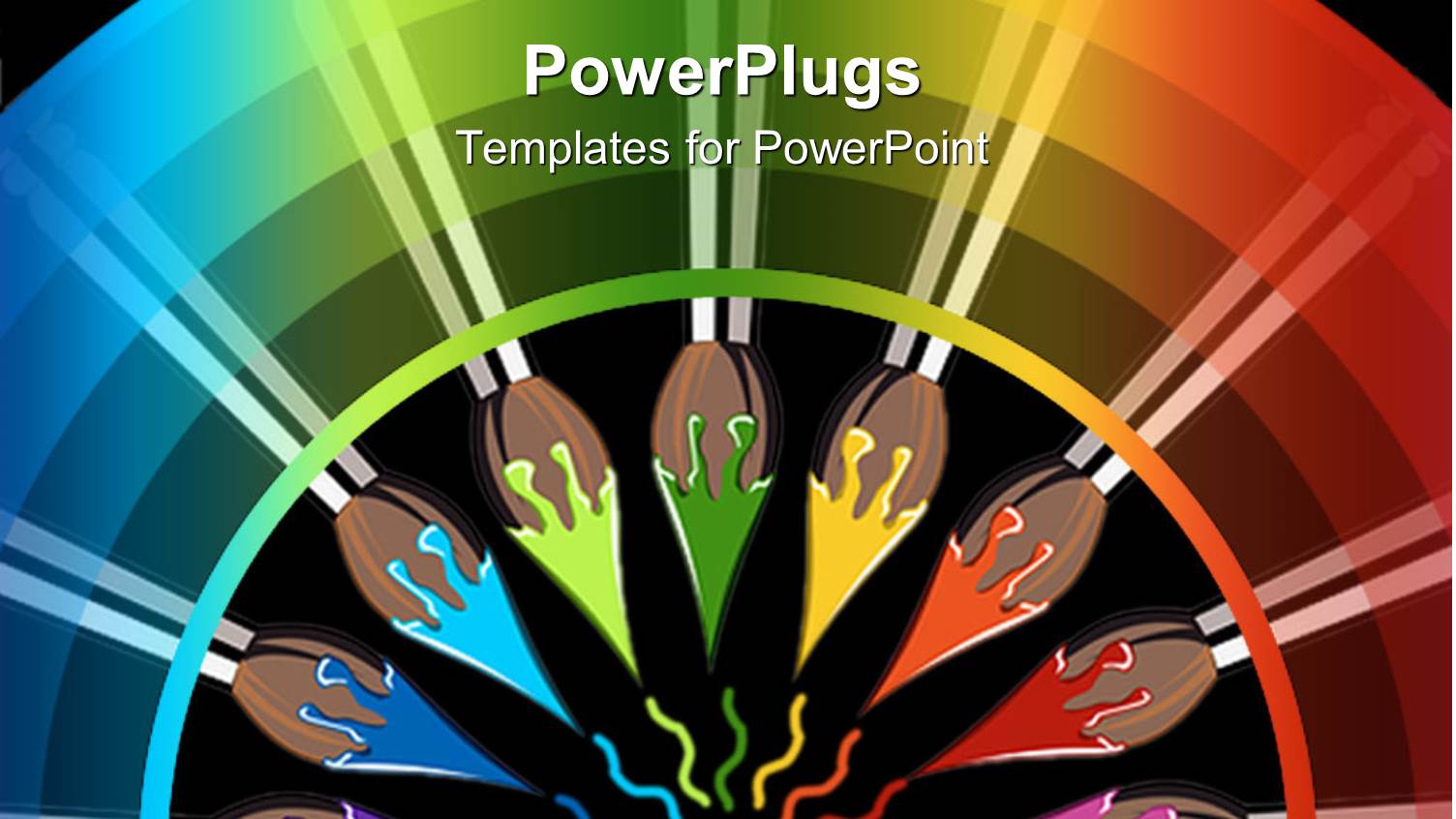 a Umber of Paint Brushes Forming a Circle