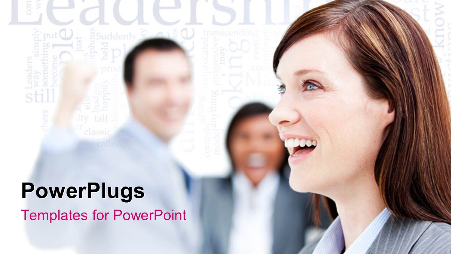 a Umber of Professionals with Words in the Background