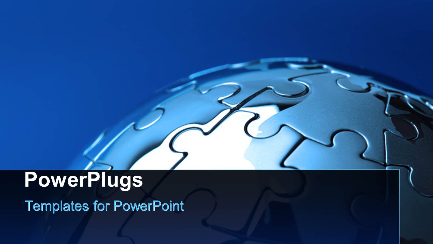 a Umber of Puzzle Pieces Making the Globe with Bluish Background