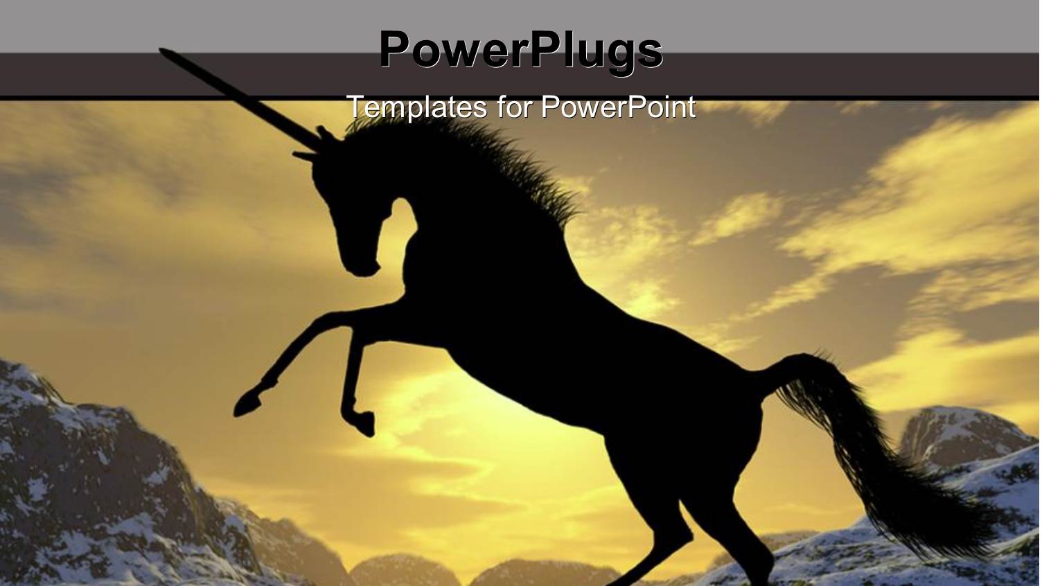 a Unicorn Enjoying Himself in the Mountains