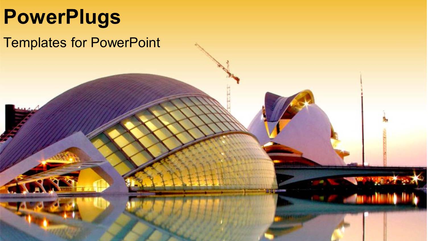 Valencia Science and the Arts Museum Whereabouts at Dusk