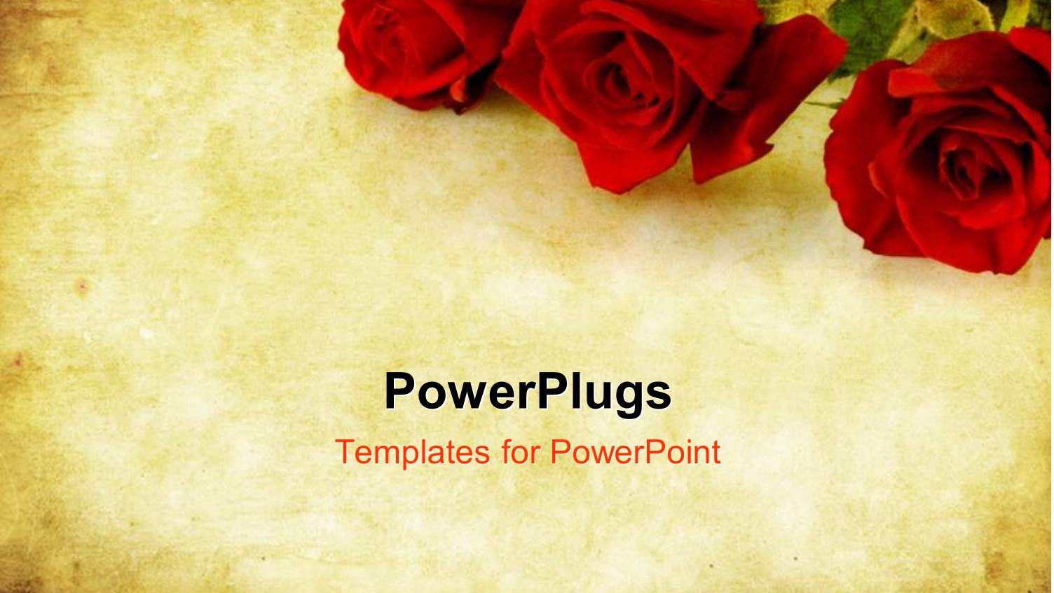 Valentines Day Background Combining Red Roses with Sandstone and Paper Grunge Textures