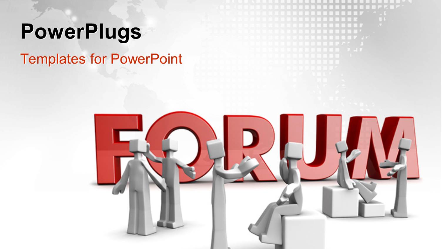 Various Figures Talking to Each other with the Map in the Background