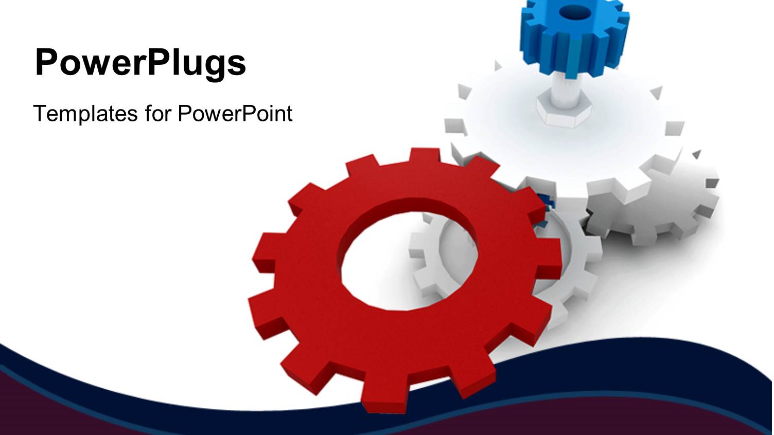 Various Gears with White Background and Place for Text