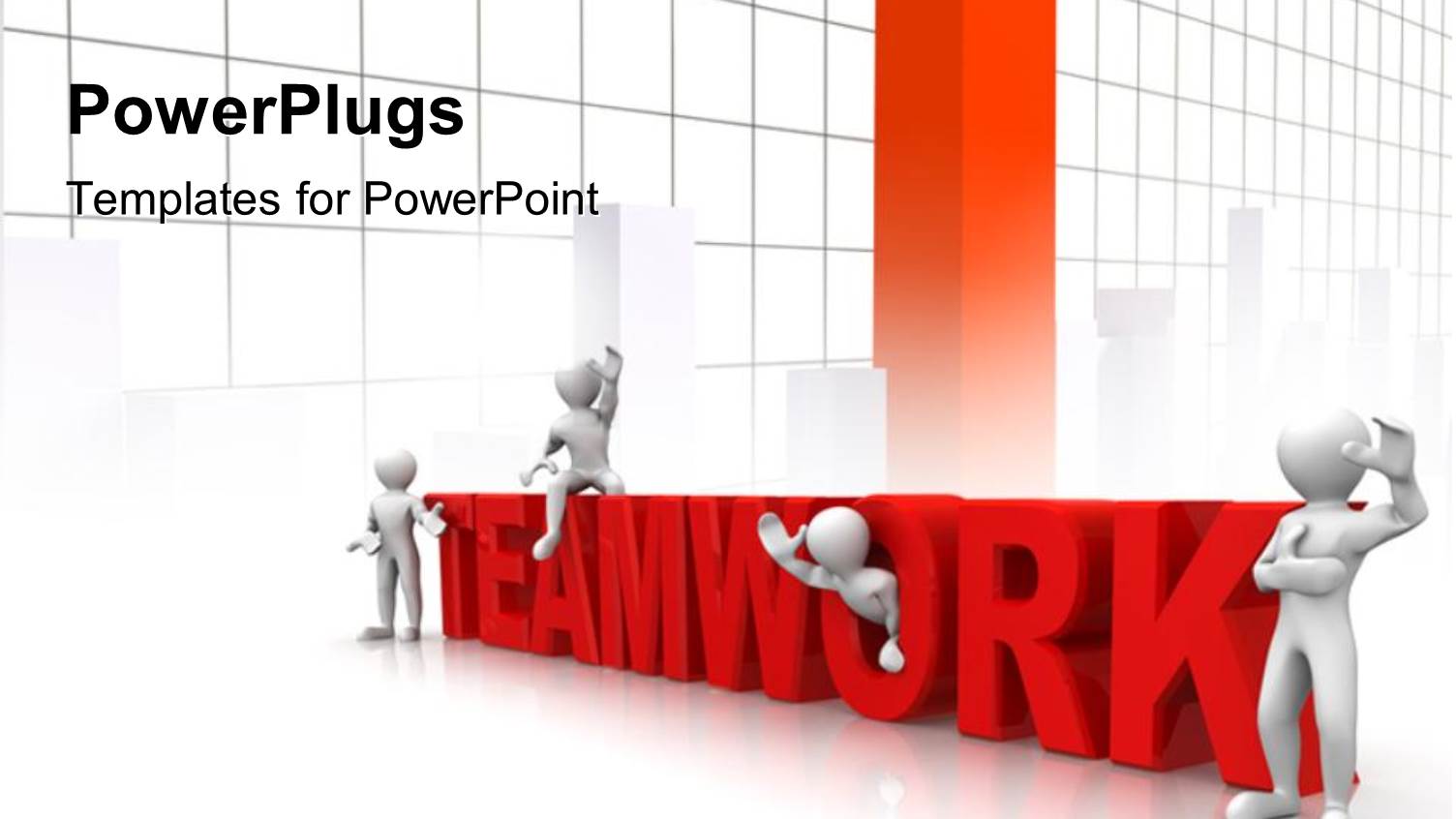 Various People with the Word Teamwork