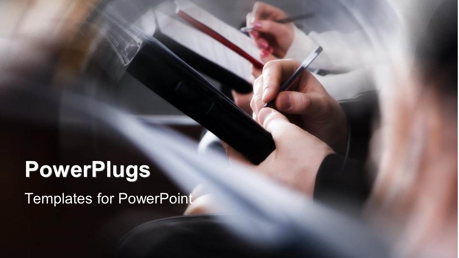 Various People Writing on their Files