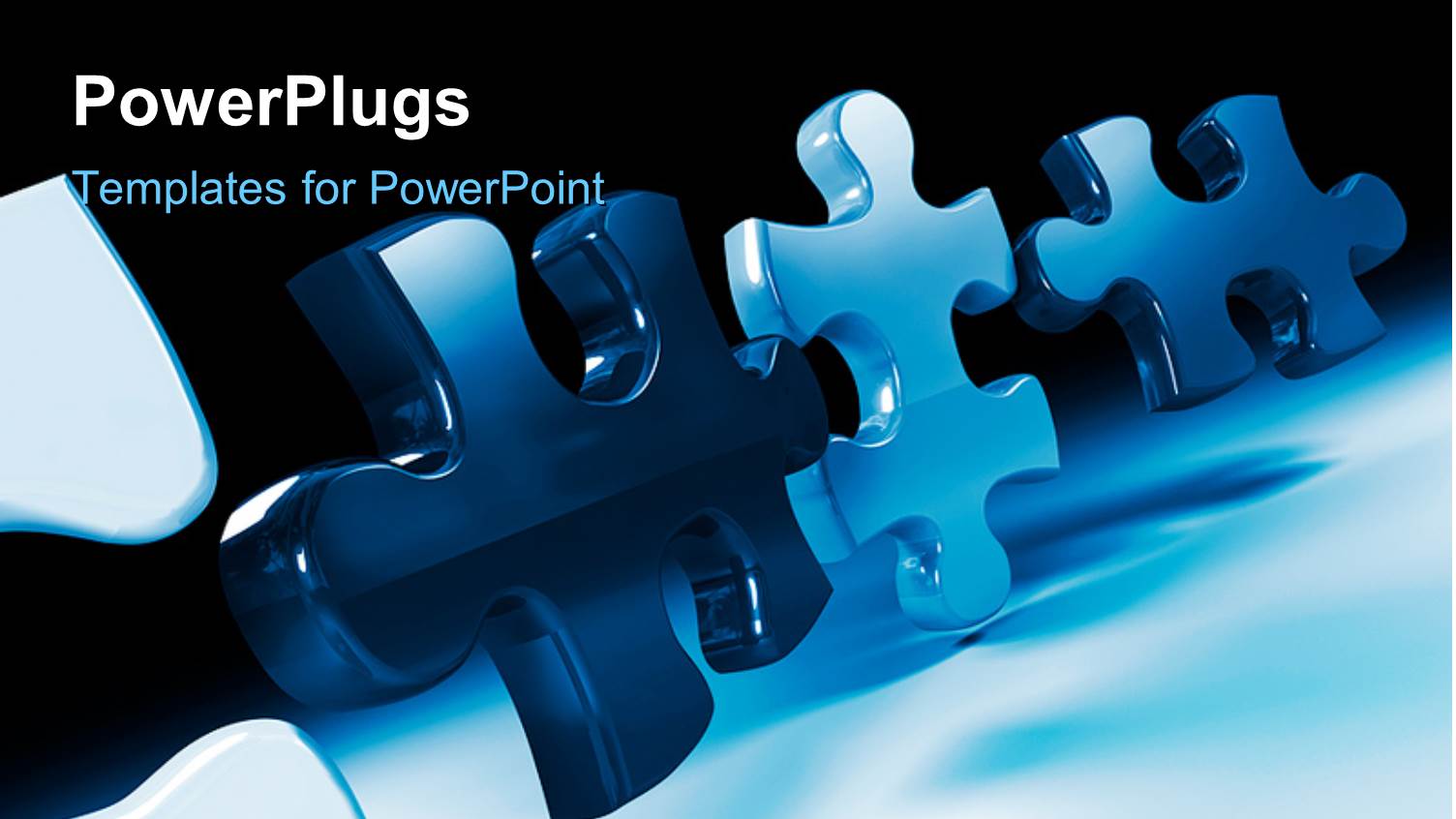 Various Puzzle Pieces with Blackish Background