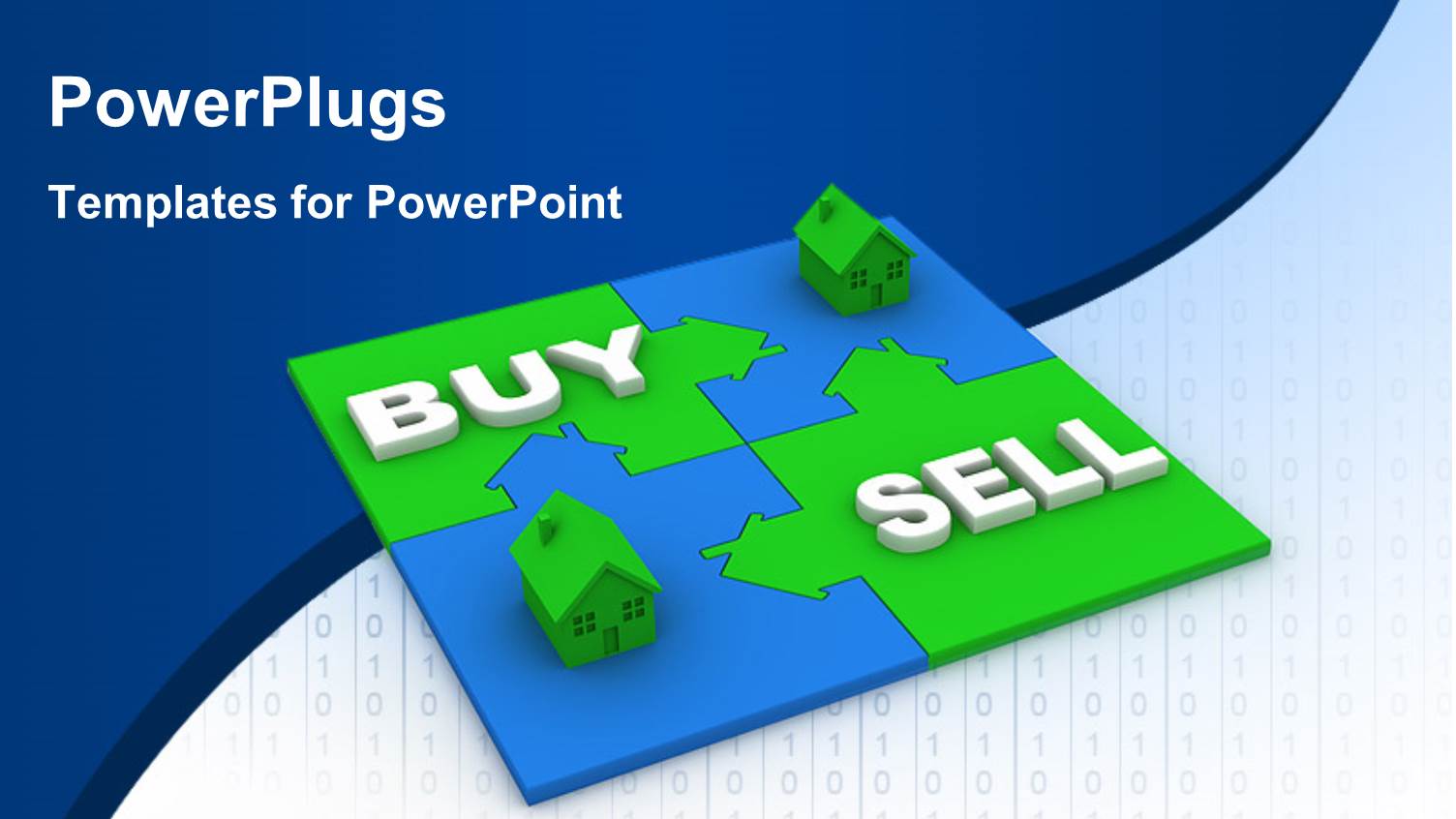 Various Puzzle Pieces Giving the Buy and Sell Concept