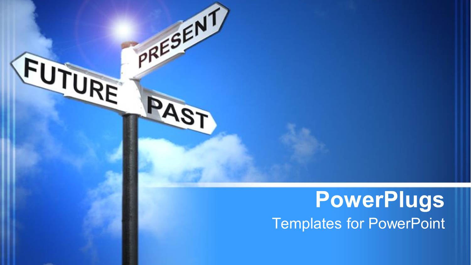 Various Street Signs with Bluish Background