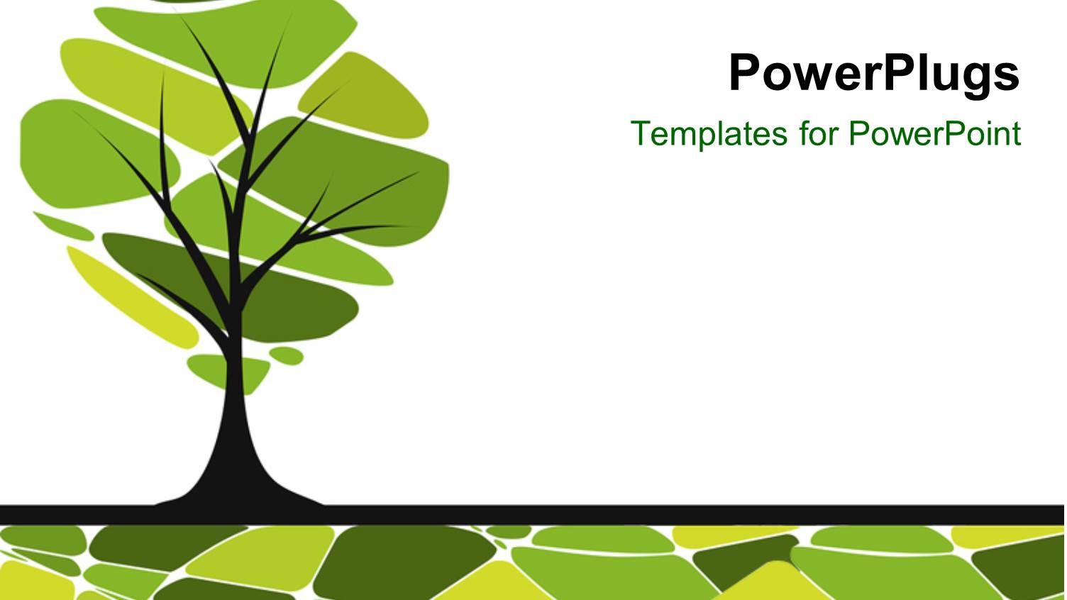 Vector Card Design with Stylized Trees