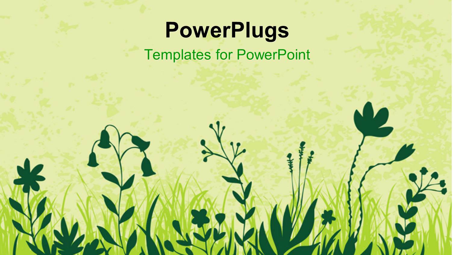 Vector Illustration of Flowers in Green