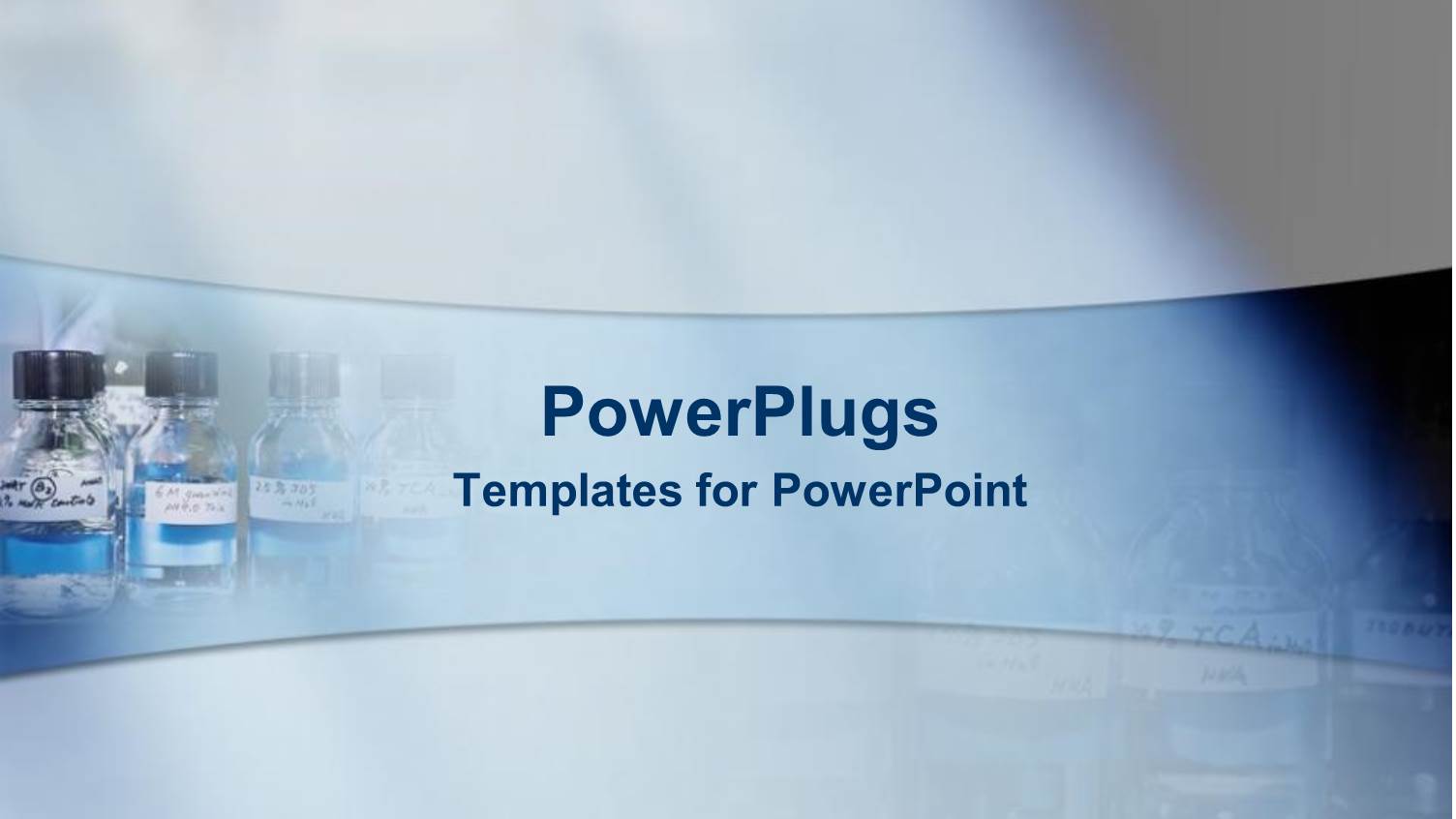 Vials of Blue Liquid with Labels, Chemistry, Science