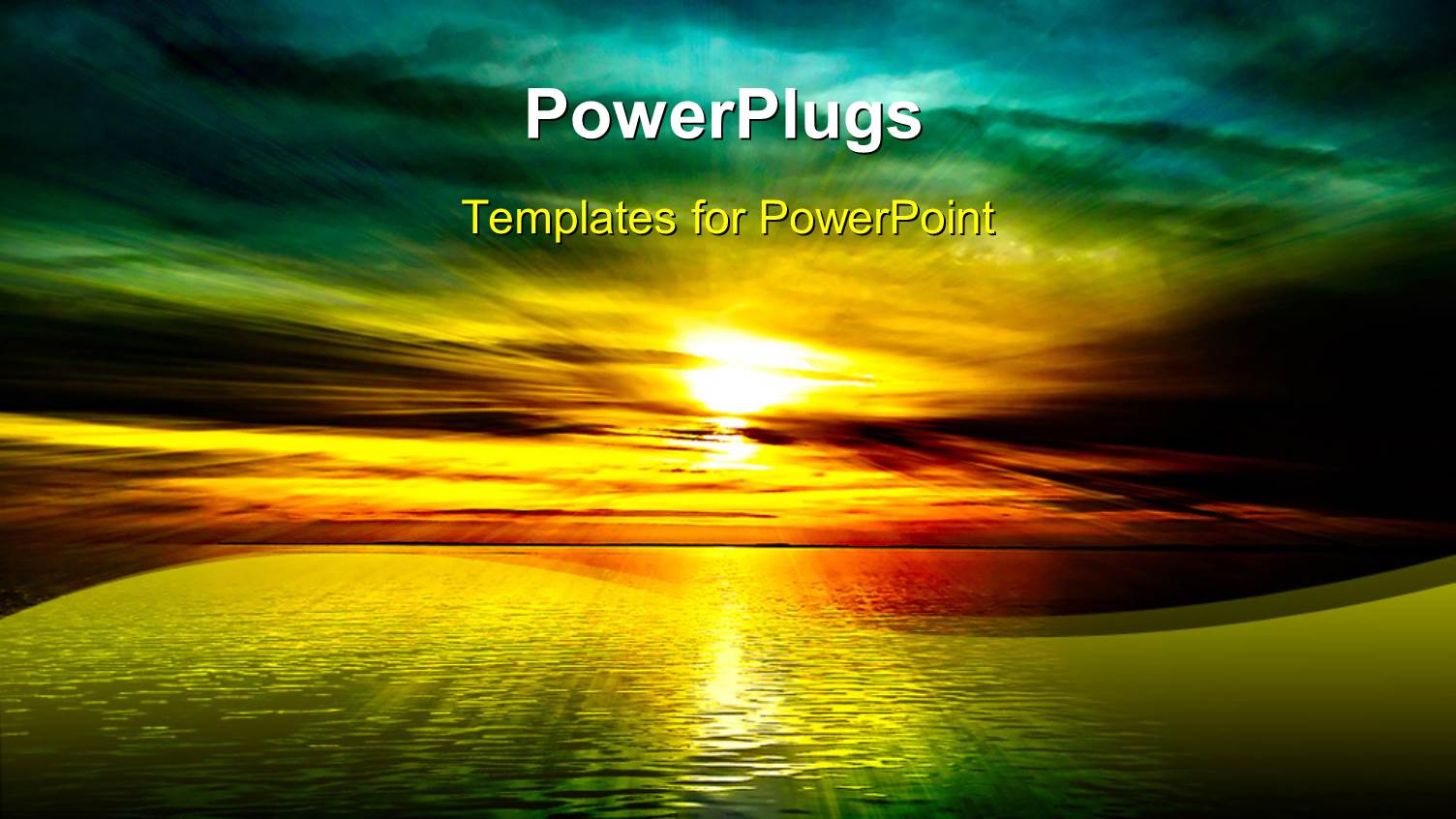 a Colourful Sunset View of a Beautiful Open Ocean