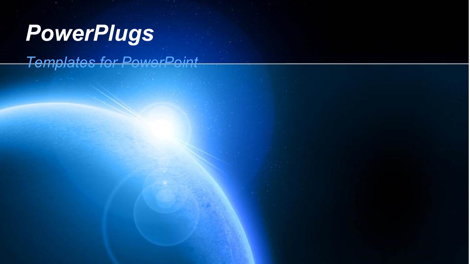 View of Galaxy with Sun Shinning on Planet Earth