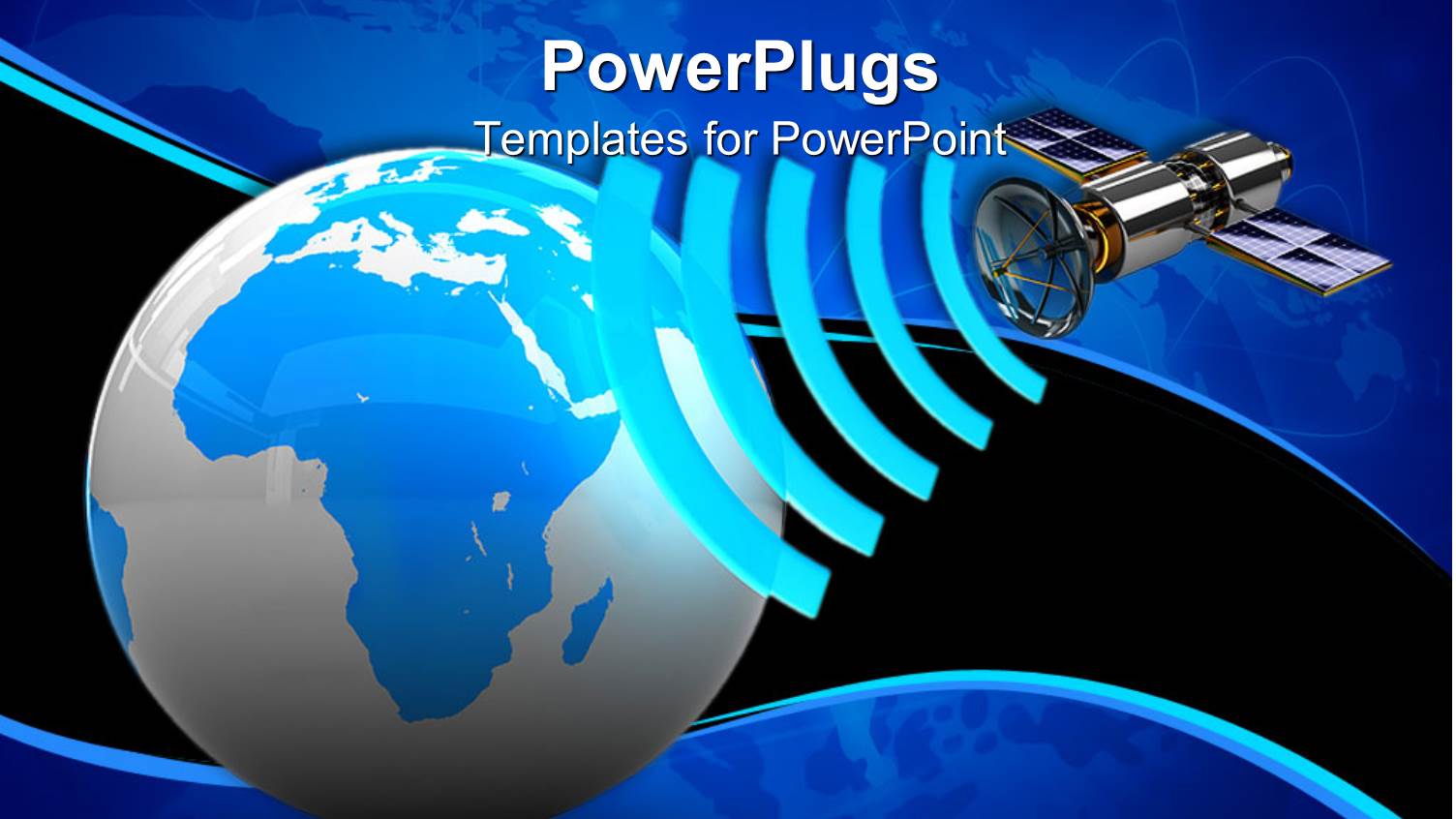 a View of a large Globe with a Satellite 